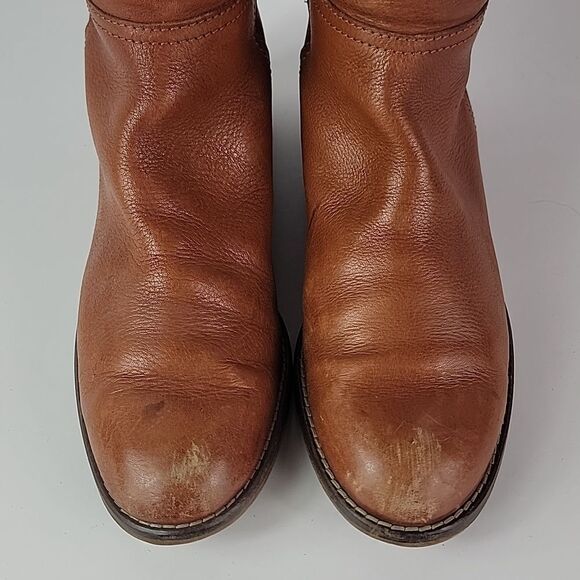 Madewell Sidney Tall Brown Leather Women's Riding Boots - Picture 10 of 15